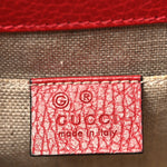 Dollar Calfskin Small Interlocking G Shoulder Bag Red