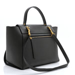 Grained Calfskin Mini Belt Bag Grey