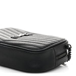 Grain De Poudre Matelasse Monochrome Monogram Mini Lou Camera Bag Black