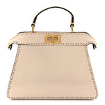 Cuoio Roma Sellerissima Nappa Sintetica Tape Stitch Small Peekaboo I SEE U Satchel Camelia