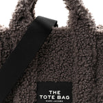 Polyester Cotton Small The Teddy Traveler Tote Bag Grey