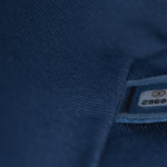 Frayed Denim Quilted Large Blue Chip Flap Blue