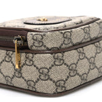 GG Supreme Monogram Mini Neo Vintage Double Zip Messenger Bag Beige New Acero Crop