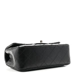 Lambskin Quilted Mini Rectangular Flap Black