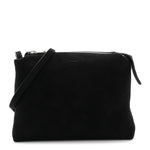 Suede Lina Crossbody Bag Black