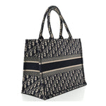 Oblique Medium Book Tote Blue Multicolor