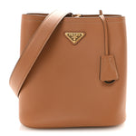 Soft Calfskin Medium Panier Bucket Bag Caramel