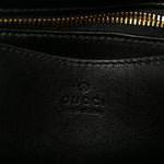 Lambskin Small GG Milano Top Handle Shoulder Bag Black