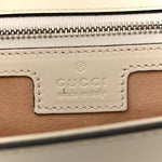 Senna Calfskin Petite GG Top Handle Shoulder Bag Mystic White