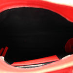 Supple Grained Calfskin Classic Silver Hardware Highlight Mini City Rouge Fraise