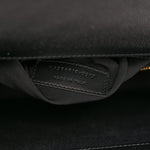 Grain De Poudre Matelasse Chevron Large Monogram Satchel Black