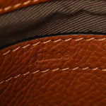 Grained Calfskin Small Marcie Saddle Bag Tan