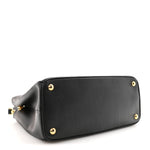 Saffiano Small Galleria Double Zip Tote Black