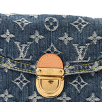Monogram Denim Mini Pleaty Blue