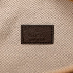 Monogram Jumbo GG Textured Dollar Calfskin Web Belt Bag Camel Ebony New Acero