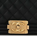 Caviar Quilted New Medium Boy Flap Black