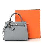 Epsom Kelly Sellier 25 Gris Pantin
