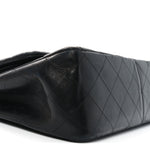 Lambskin Quilted Jumbo Double Flap So Black