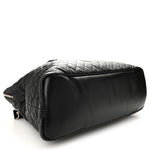 Calfskin Quilted ES Giant Travel Bag Black