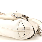 Nappa Vertical Matelasse Medium Maxi Horsebit Chain Shoulder Bag Mystic White