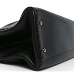 Caviar Medium Cerf Executive Shopper Tote Black