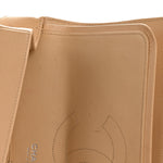 Caviar Quilted Jumbo Double Flap Beige Clair