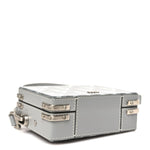 Coated Canvas CD Diamond Lock Mini Case  Gray