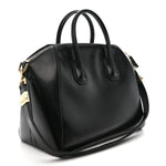 Shiny Lord Calfskin Medium Antigona Black