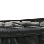 Lambskin Quilted Small Loulou Puffer Monogram Chain Satchel Black