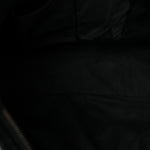 Calfskin Crocodile Embossed Giant 12 Gold Hardware City Black