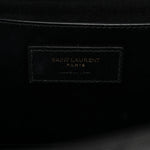 Grain De Poudre Textured Mixed Matelasse Triquilt Medium Monogram Satchel Black