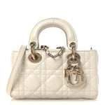Lambskin Cannage Micro Lady D-Joy Latte