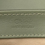 Calfskin Crocodile Embossed Mini C Double Carry Misty Forest