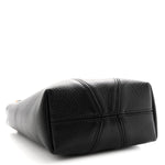 Grained Calfskin Small Spin Tote Black