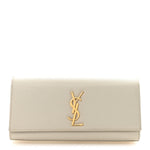 Grain De Poudre Classic Monogram Cassandre Clutch Crema Soft