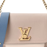 Grained Calfskin Lockme Tender Greige