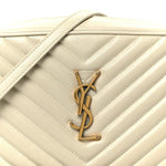 Calfskin Matelasse Monogram Lou Camera Bag Crema Soft