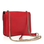 Dollar Calfskin Small Interlocking G Shoulder Bag Red