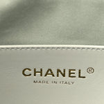 Caviar Quilted Mini Chanel 25 Handbag Light Green