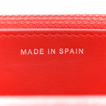 Caviar Quilted Wallet on Chain WOC Red
