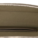 Caviar Quilted Top Handle Slim Vanity With Chain Dark Khaki