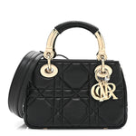 Calfskin Cannage Mini The Lady 95.22 Black