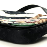Satin Mini Monogram Conte De Fees Patchwork Musette Black