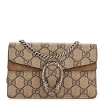 GG Supreme Monogram Super Mini Dionysus Shoulder Bag Taupe