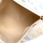 LV x TM Cowhide Monogram Multicolor Side Trunk MM White