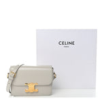 Shiny Calfskin Teen Triomphe Chalk