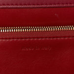Patina Box Calfskin Medium Clasp Bag Scarlet