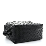 Calfskin Intrecciato Small Loop Top Handle Black