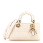 Lambskin Cannage Micro Lady D-Joy Latte