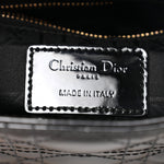 Patent Cannage Mini Lady Dior Black